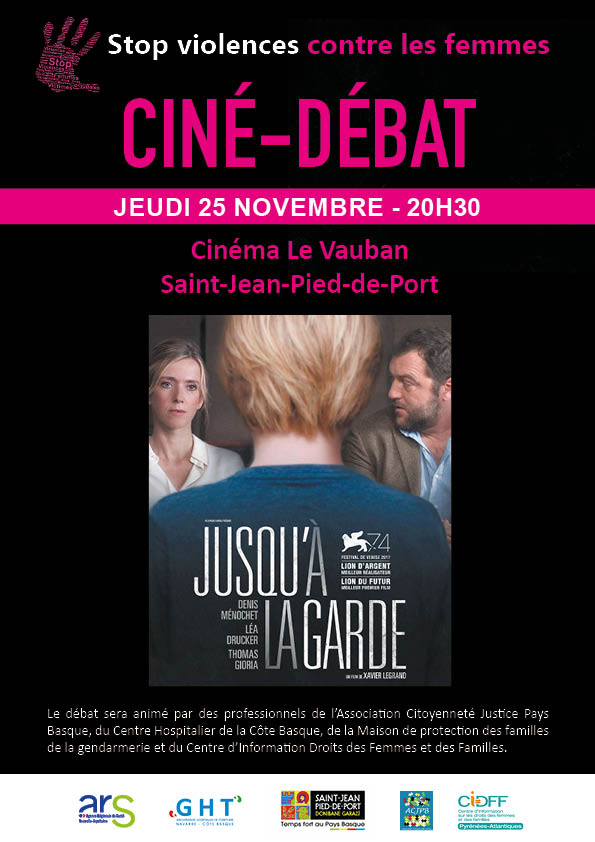 Prévention contre la Violence faite aux femmes : Ciné débat Saint-Jean-Pied-de-Port 25 novembre